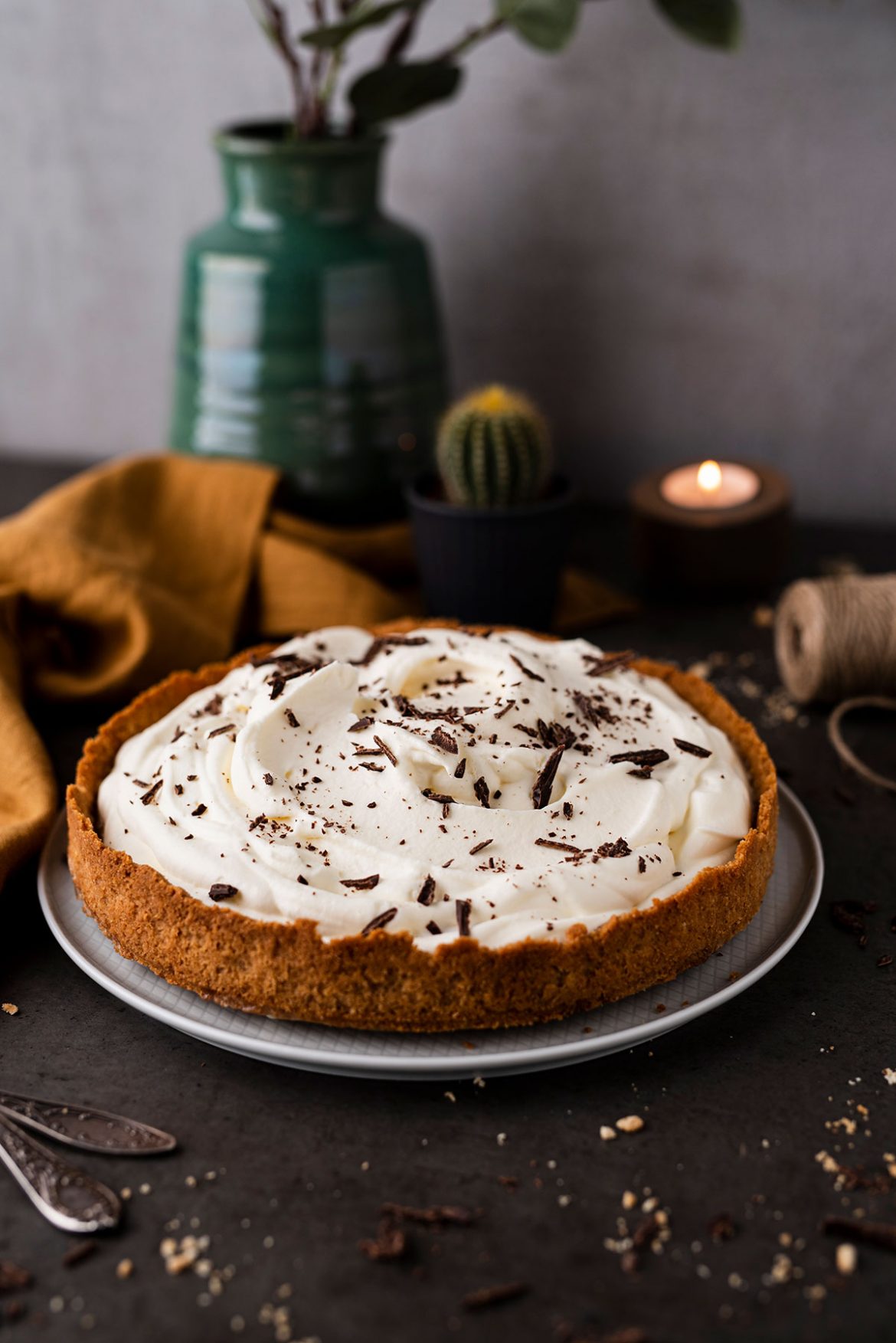 Banoffee | Pyragas su karamele, bananais ir plakta grietinėle