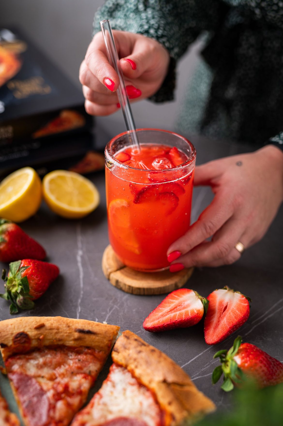 Braškių ir citrinų limonadas