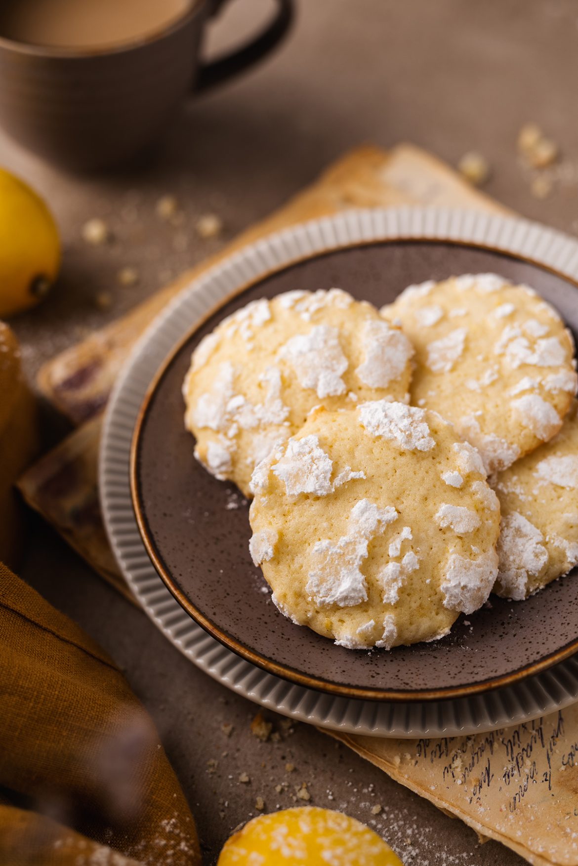 Minkšti citrininiai sausainiai