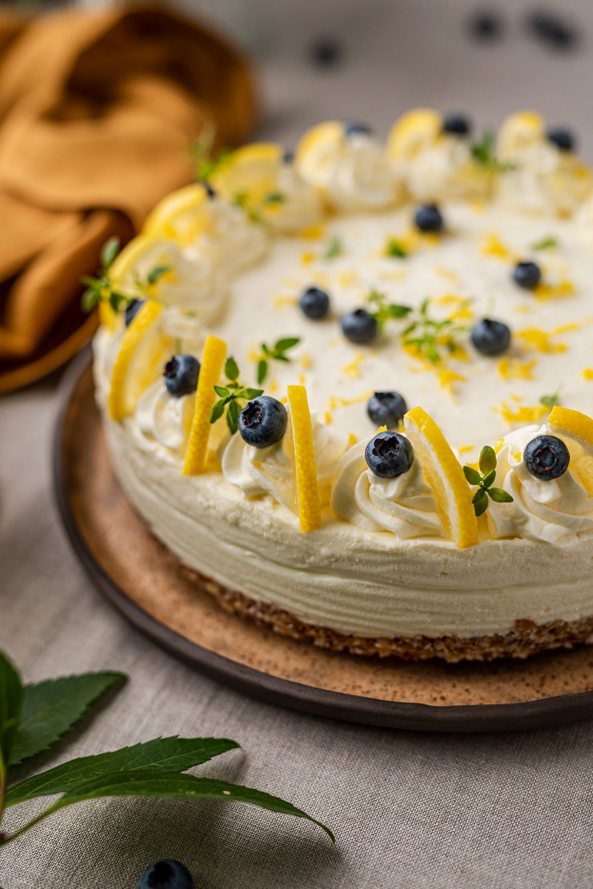 Nekeptas citrininis sūrio tortas