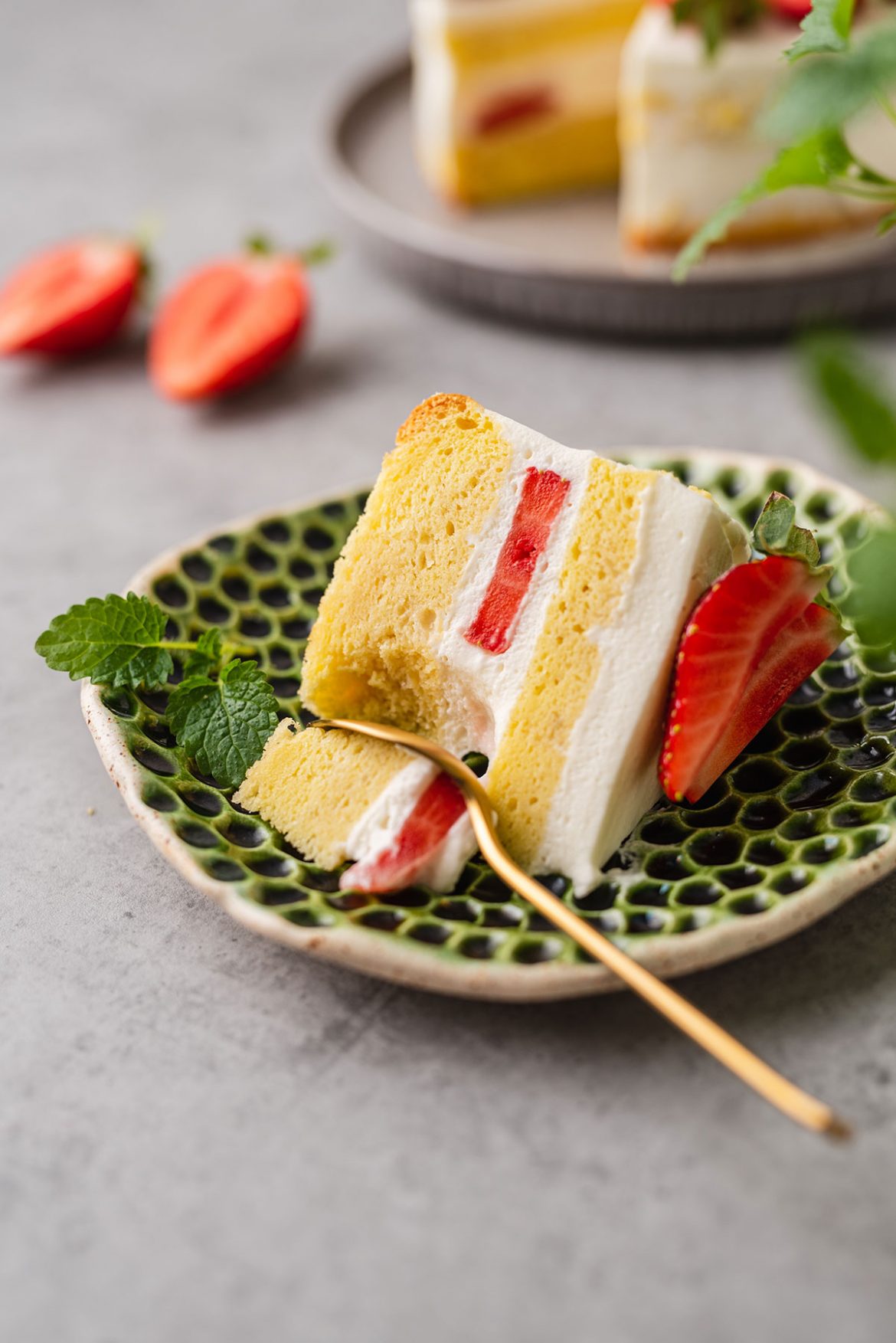 Japoniškas biskvitinis braškių tortas | Nuotraukos žingsnis po žingsnio