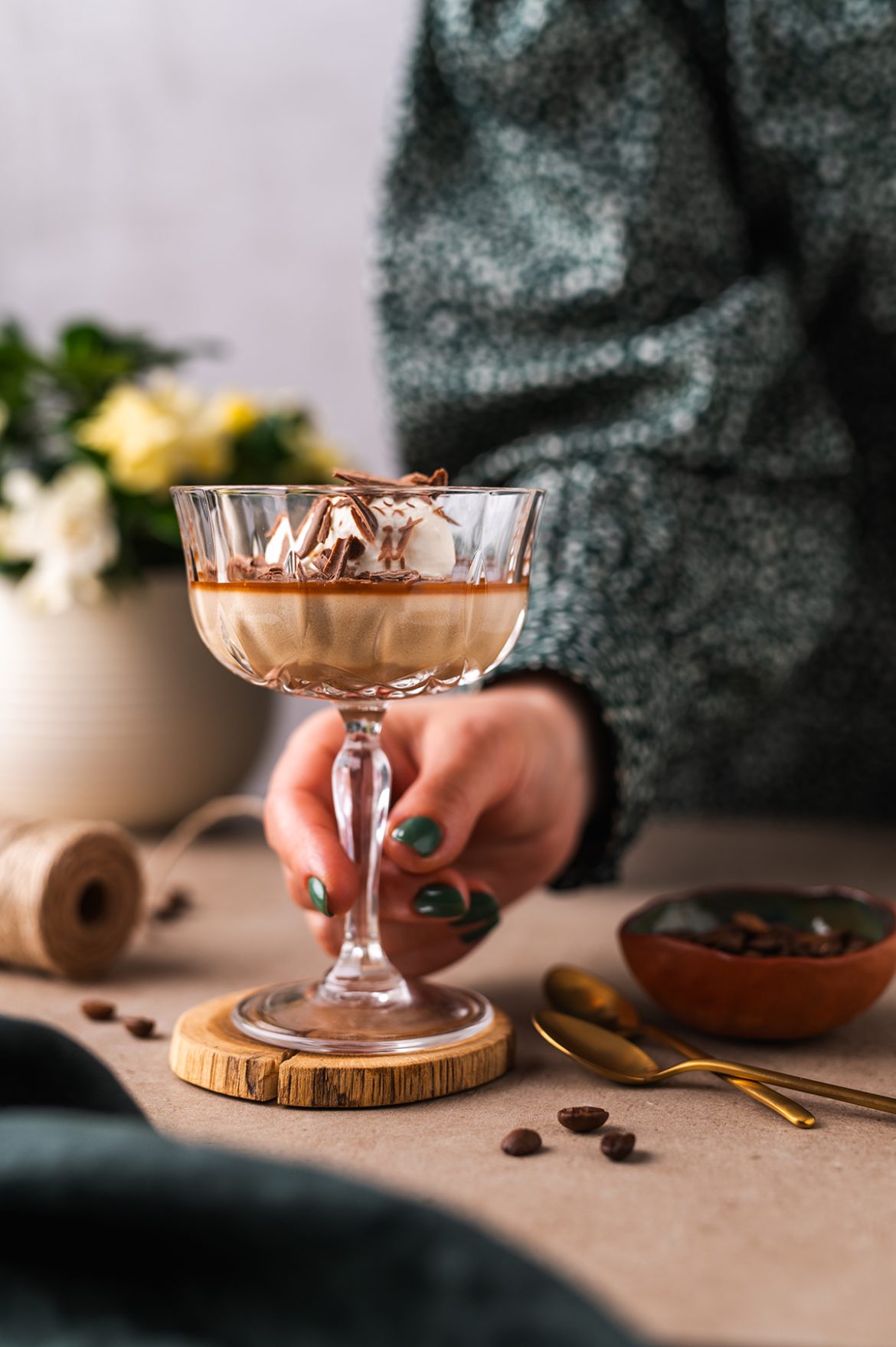 Karamelinė kavos panakota