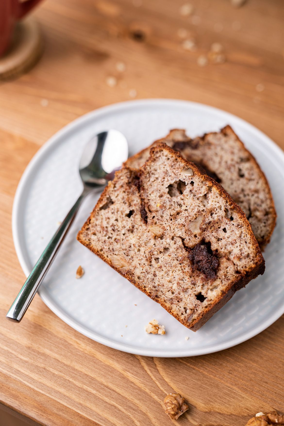 Migdolinė bananų duona su šokoladu