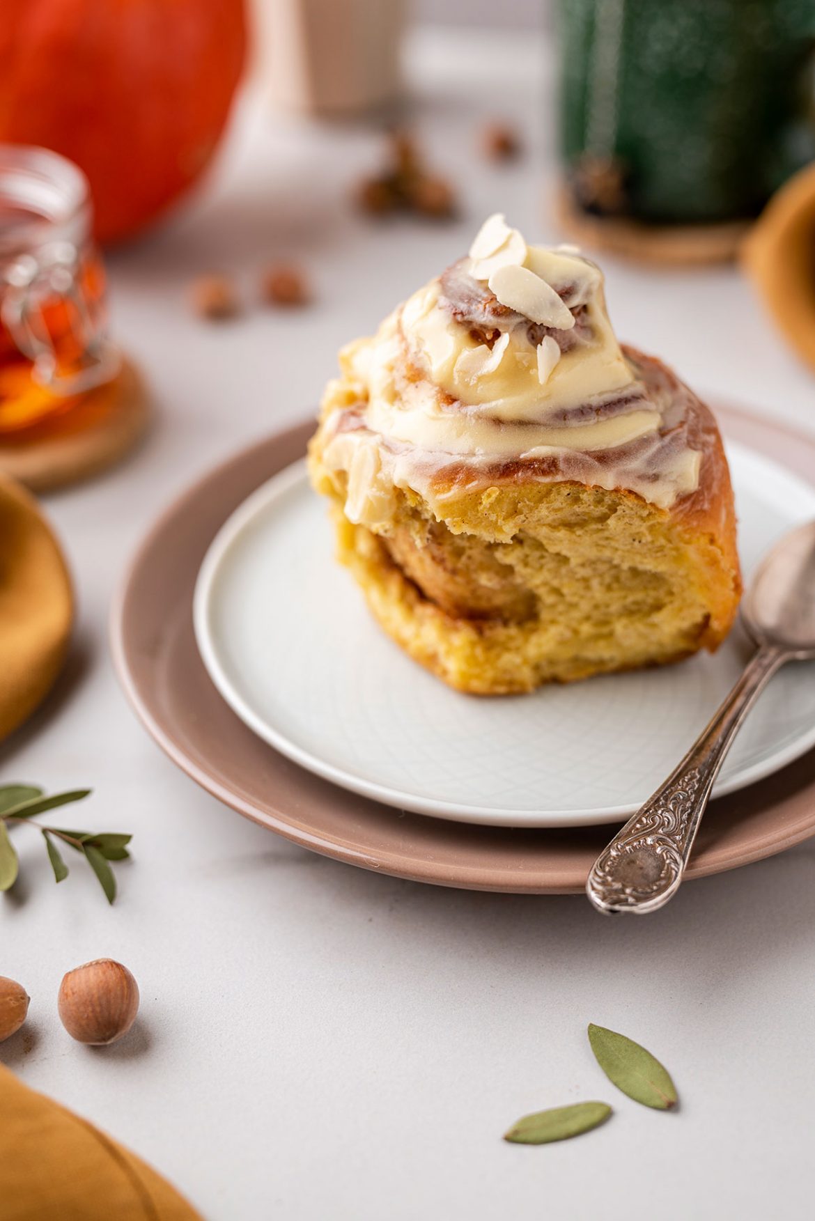 Moliūginės cinamoninės bandelės