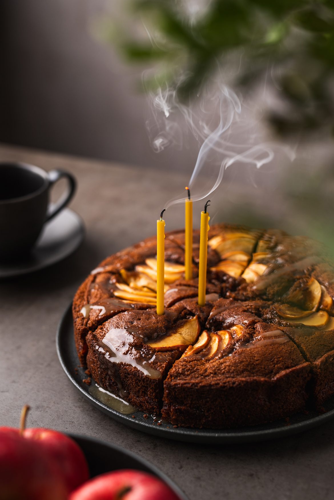 Minkštas obuolių pyragas