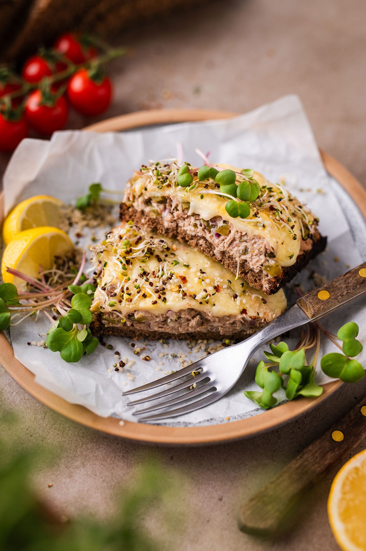 Karšti sumuštiniai su tunu ir sūriu | Tuna Melt