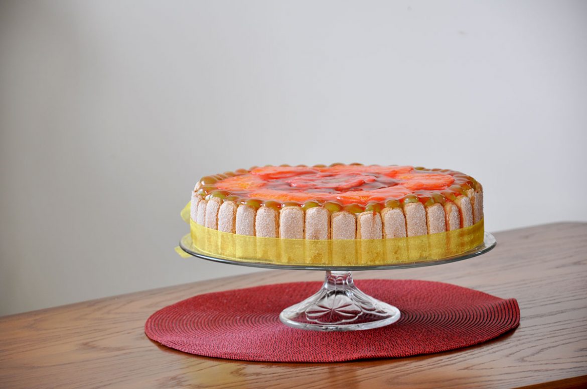 Aguoninis tortas su bananų kremu