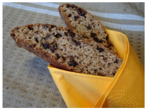 Bananiniai biscotti su šokolado gabalėliais (2)