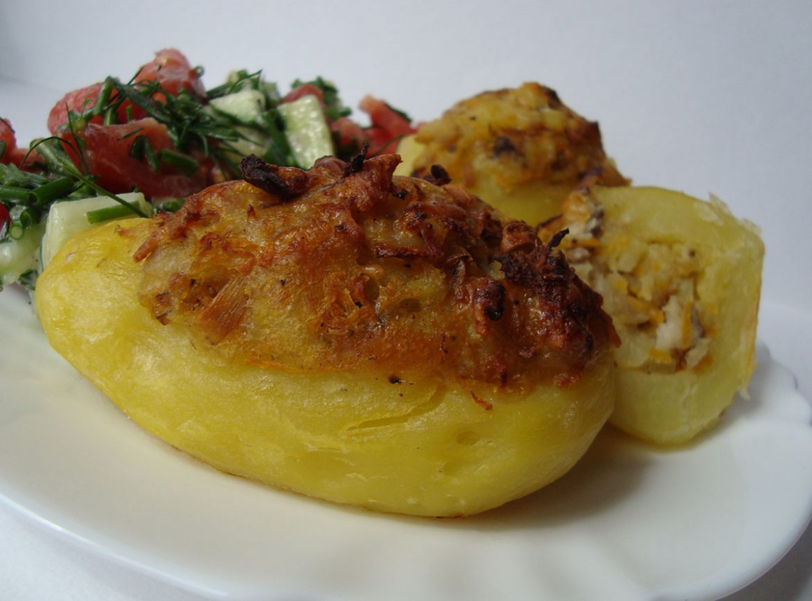 Silke įdarytos bulvės